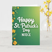 Shamrock Pattern Niece Card Karte (Gelbe Blume)