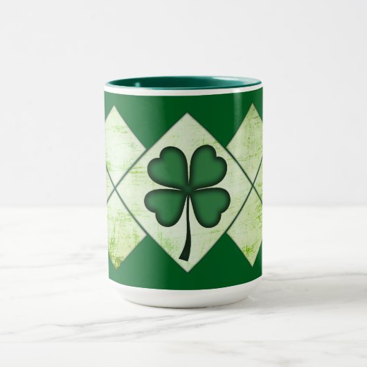 Shamrock Pattern St Patrick’s Day Shirt – caneca Tasse (Zentrum)