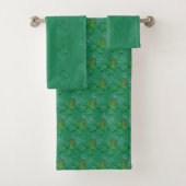 Shamrock Repeat Towel Badhandtuch Set (Insitu)