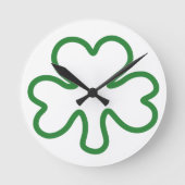 Shamrock Runde Wanduhr (Vorderseite)