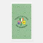 Shamrock Scot Lion Ireland USA Flags Personalized  Serviette (Vorderseite)