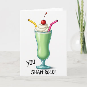 Shamrock Shake Süße Karte