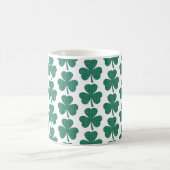 Shamrock Shape Plaid Classic Green Kaffeetasse (Mittel)