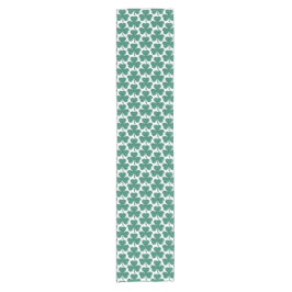 Shamrock Shape Plaid Classic Green Table Runner Kurzer Tischläufer