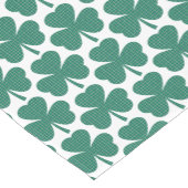 Shamrock Shape Plaid Classic Green Table Runner Kurzer Tischläufer (Ecke)