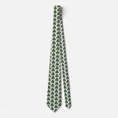 Shamrock Shape Plaid Dark Green Neck Tie Krawatte (Vorderseite)