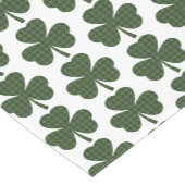Shamrock Shape Plaid Dark Green Table Runner Kurzer Tischläufer (Ecke)