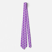 Shamrock Shape Plaid Purple Neck Tie Krawatte (Vorderseite)