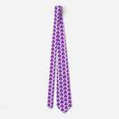 Shamrock Shape Plaid Purple Neck Tie Krawatte (Rückseite)
