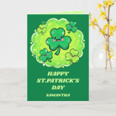 Shamrock Shine St. Patrick’s Day Card Karte (Gelbe Blume)