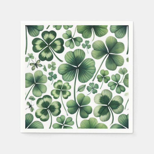 Shamrock-Shuffle Serviette (Vorderseite)