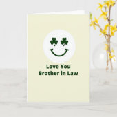 Shamrock Smiling Brother Card Karte (Gelbe Blume)