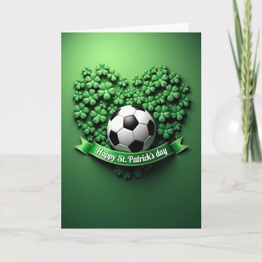 Shamrock Soccer Joy Card Karte (Vorderseite)