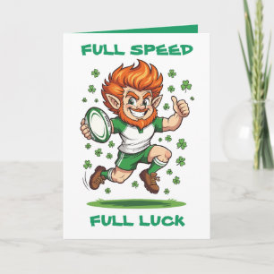 Shamrock Sprint Match Day Magie St Patricks Wochen Karte
