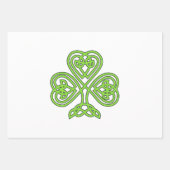 Shamrock St. Patrick Day Geschenkpapier Set (Vorderseite)
