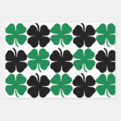 Shamrock St. Patrick Tag Geschenkpapier Set (Vorderseite 2)