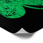 Shamrock St. Patricks Day Irland Stolz Irisches Gr Poster (Ecke)