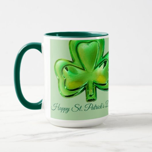 Shamrock St. Patrick's Day Mug Tasse (Links)