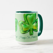 Shamrock St. Patrick's Day Mug Tasse (VorderseiteRechts)
