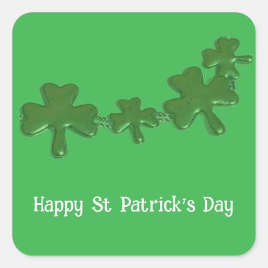Shamrock St Patrick's Day Stickers (Vorderseite)