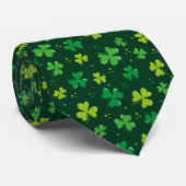 Shamrock St. Patricks Tag Krawatte (Gerollt)