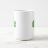 Shamrock Vibes Four-Leaf Clover St. Paddy's Day Kaffeetasse (Mittel)