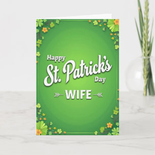 Shamrock Vines Frau Karte