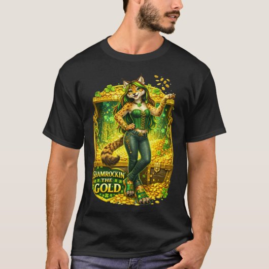 Shamrockin 'der Gold T-Shirt (Vorderseite)