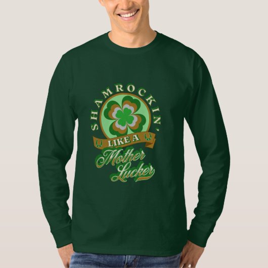 Shamrockin Funny St. Patrick's Day T-Shirt (Vorderseite)