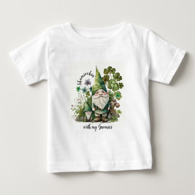 Shamrockin' mit meinen Gnomen Baby T-shirt (Vorderseite)