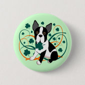 Shamrockin Terrier Button (Vorderseite)