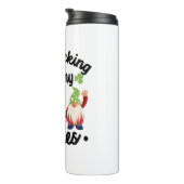 Shamrocking mit meinen Gnomen Funny St Patrick's D Thermosbecher (Nach rechts gedreht)