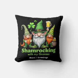 Shamrocking mit My Gnomies Funny St. Patrick's Kissen