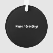 Shamrocking mit My Gnomies Funny St. Patrick's Ornament (Rückseite)