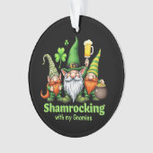 Shamrocking mit My Gnomies Funny St. Patrick's Ornament (Vorderseite)
