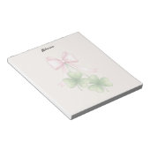 Shamrocks and bow notizblock (angewinkelt)
