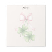 Shamrocks and bow notizblock (Vorderseite)