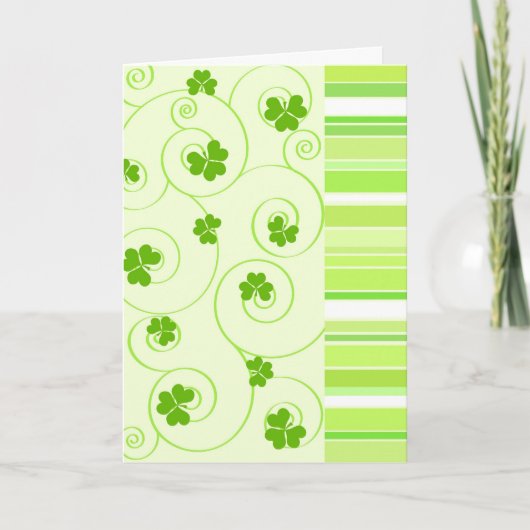 Shamrocks and stripes - Card Karte (Vorderseite)