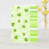 Shamrocks and stripes - Card Karte (Gelbe Blume)