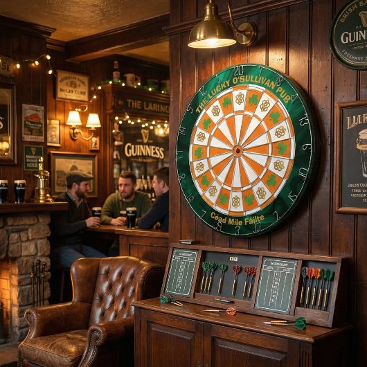 Shamrocks & Celtic Knots Irish Pub  Dartscheibe