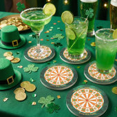 Shamrocks & Celtic Knots Irish Pub Getränkeuntersetzer