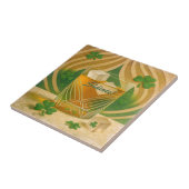 Shamrocks Irish Whiskey Tumbler "Sláinte!" Fliese (Seite)