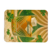 Shamrocks Irish Whiskey Tumbler "Sláinte!" Magnet (Horizontal)