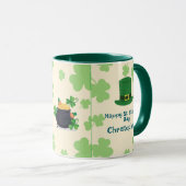 Shamrocks, leprechauns & Pot of Gold Mug Tasse (VorderseiteRechts)