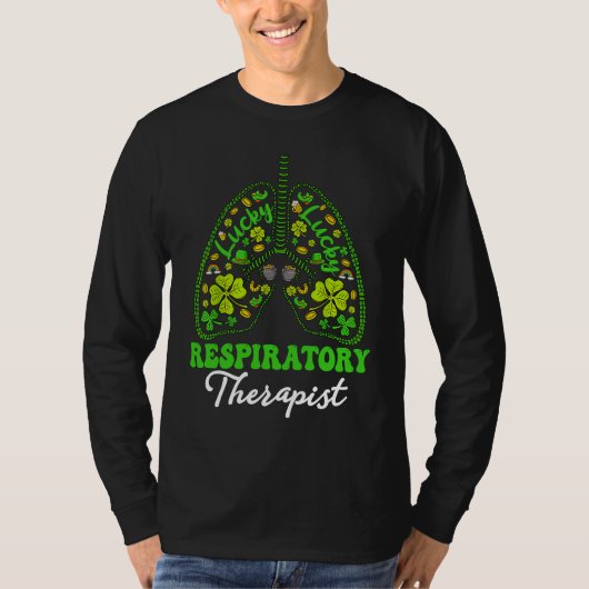 Shamrocks Respiratory Therapist RT St Patrick's Da T-Shirt (Vorderseite)