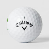 'Shamrocks & Short Games' St. Patrick's Day Fun  Golfball (Logo)
