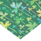 Shamrocks St. Patrick's Day Dark Green Kurzer Tischläufer (Ecke)