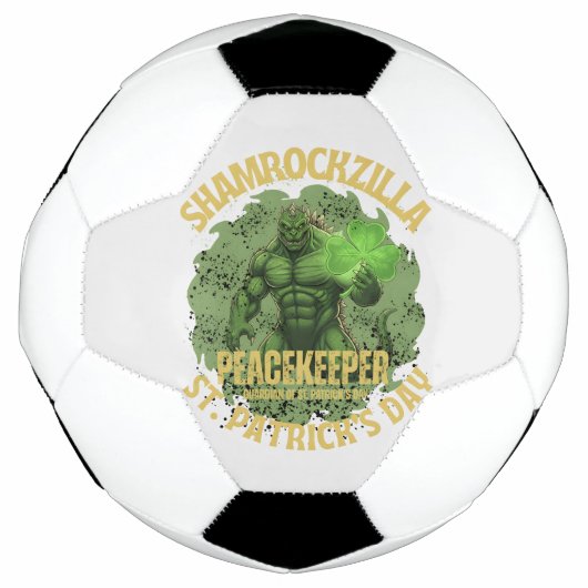 Shamrockzilla Peacekeeper: St. Patrick’s Day Kaiju Fußball (Vorderseite)