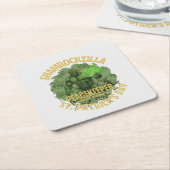 Shamrockzilla Peacekeeper: St. Patrick’s Day Kaiju Rechteckiger Pappuntersetzer (angewinkelt)