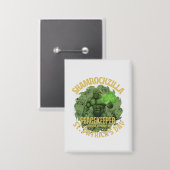 Shamrockzilla Peacekeeper: St. Patricks Day Kaiju Button (Vorderseite/Rückseite)